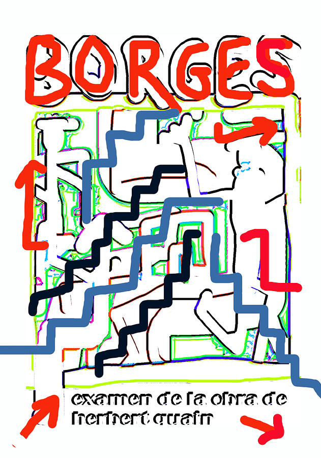 Borges Herbert Quain Poster Drawing