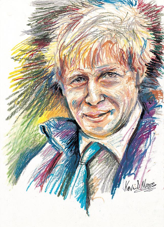 Boris Johnson Pastel by Kevin Derek Moore