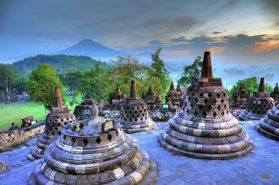 Borobudur, Java Photograph by Aaron Geddes Photography