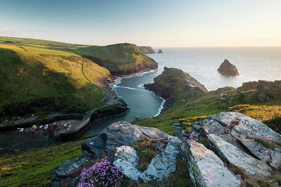 Boscastle Harbour And Coastline, Cornwall, Uk Photograph By Ross ...