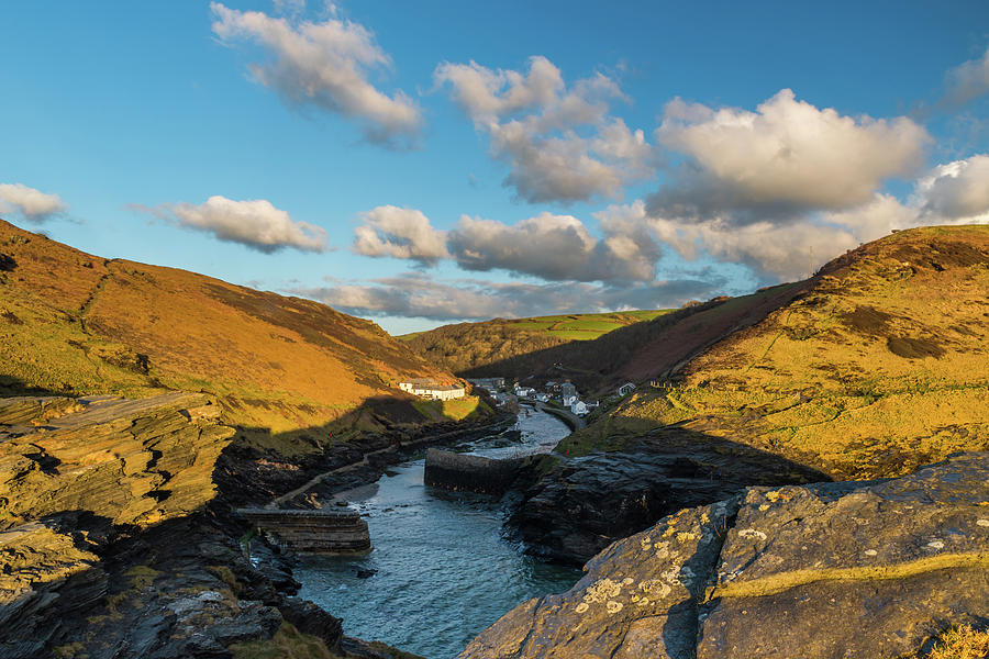Boscastle harbour, Cornwall Photograph by David Ross