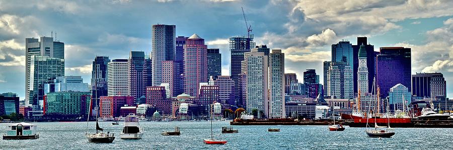 Boston 2019 Panorama Photograph by Frozen in Time Fine Art Photography