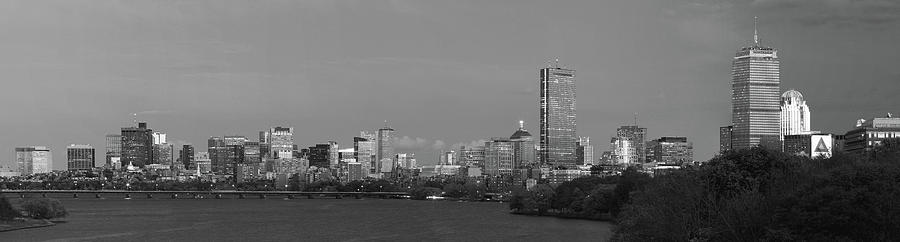 Boston Back Bay Skyline Black and White Photograph by Juergen Roth