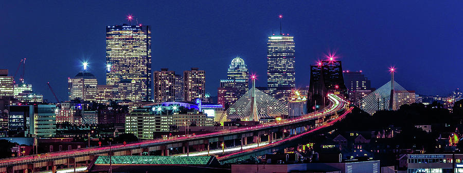 Boston Blue Hour Skyline Photograph by (c) Swapan Jha Boston Blue Hour Skyline Photograph by (c) Swapan Jha