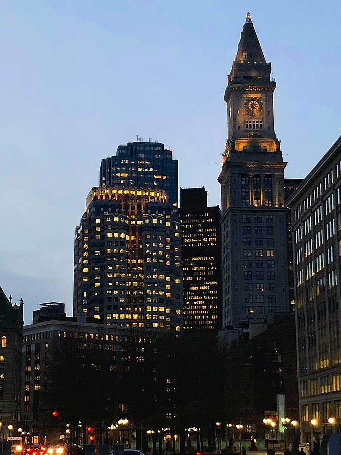Boston Clock Tower Photograph by Neal Alicakos