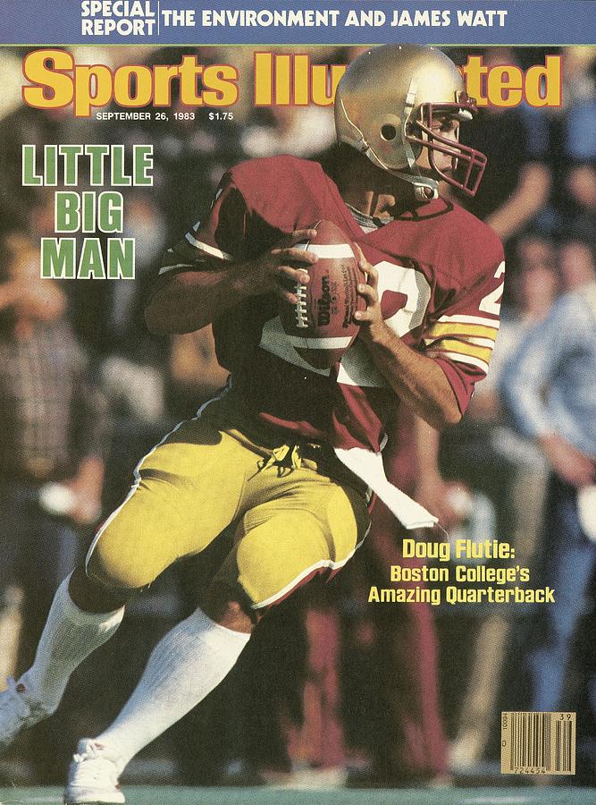 Boston College Qb Doug Flutie... Sports Illustrated Cover Photograph by Sports Illustrated