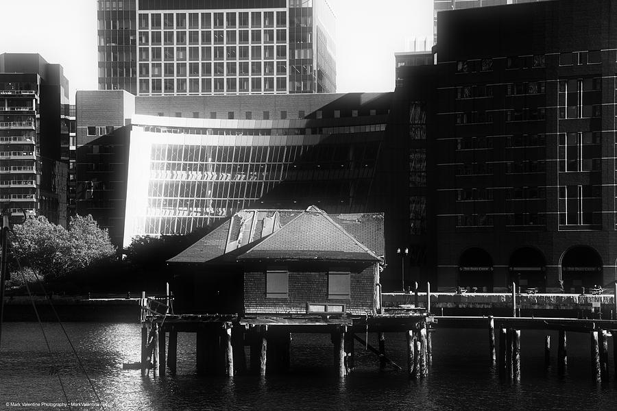 Boston Fort Point Channel Contrast Photograph by Mark Valentine