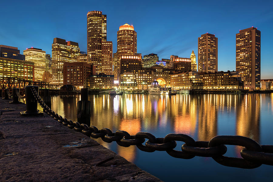 Boston Photograph - Boston Glitter by Michael Blanchette Photography