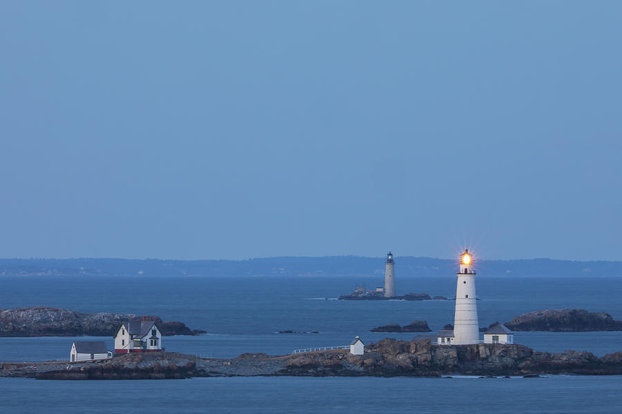 Boston Light and Graves Light Photograph by Juergen Roth