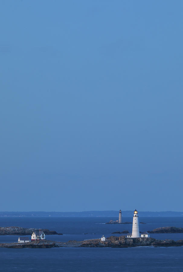 Boston Lighthouse and Graves Light Station Photograph by Juergen Roth