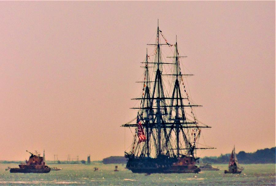 -  Boston MA Tall Ships for a July forth celebration Photograph by THERESA Nye