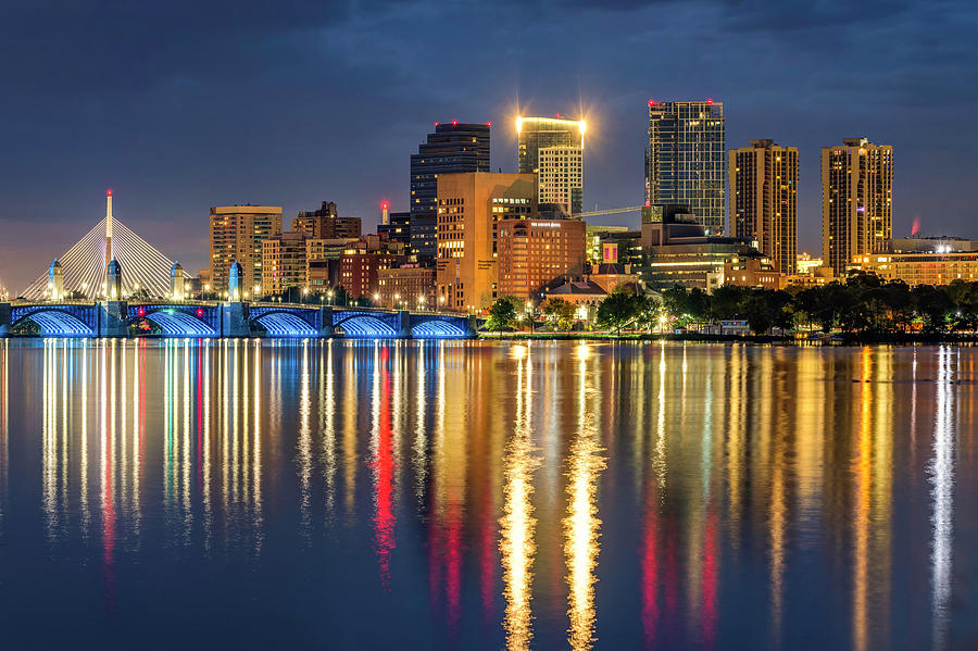 Boston Massachusetts Skyline Reflections on the Charles River by Gregory Ballos Boston Massachusetts Skyline Reflections on the Charles River by Gregory Ballos
