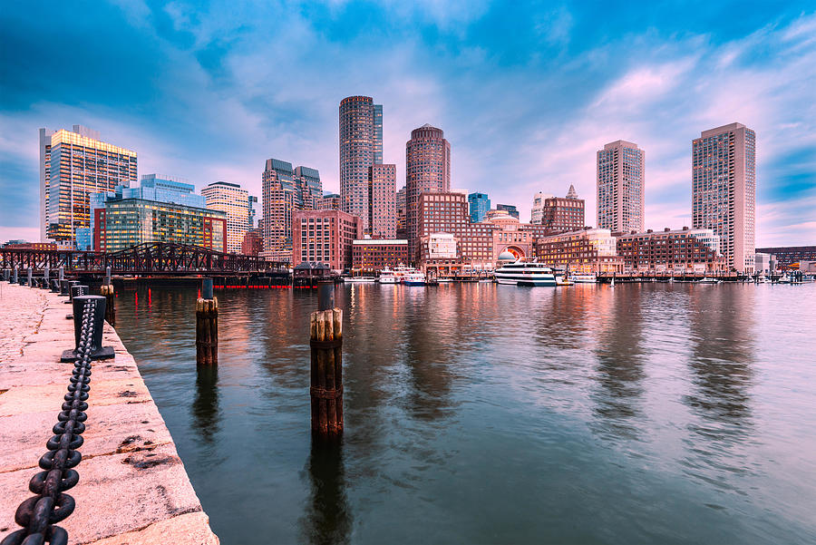 Cityscape Photograph - Boston, Massachusetts, Usa City Skyline by Sean Pavone