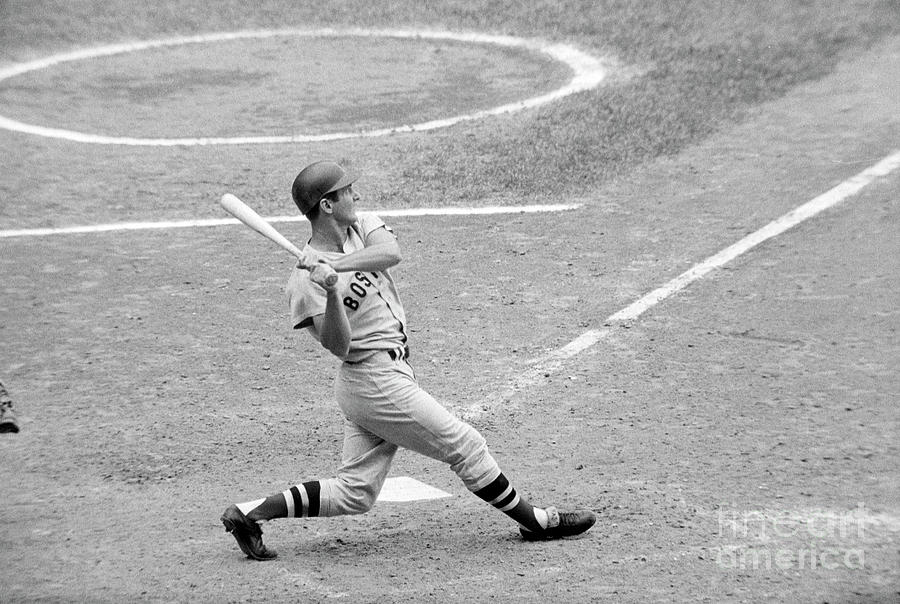 Boston Red Sox Carl Yastrzemski Swings Photograph by Bettmann