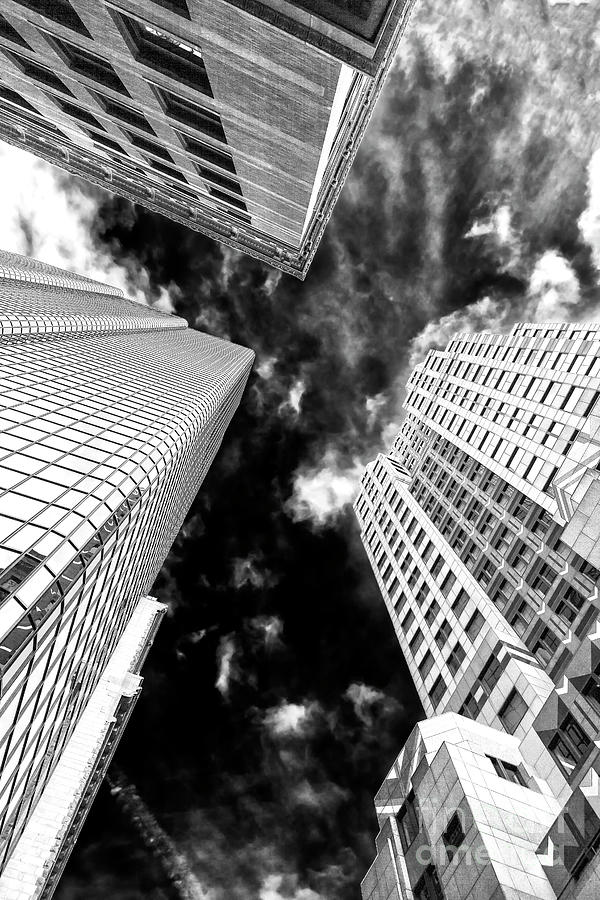 Boston Rising Monochrome Photograph by John Rizzuto