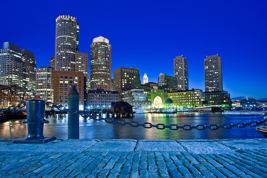 Boston Skyline, Massachusetts Digital Art by Claudia Uripos