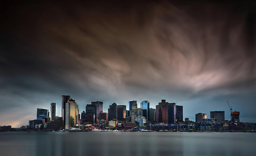 Boston Skyline Photograph by Miki Joven