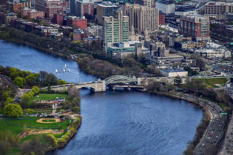 Boston University Bridge Photograph By Aerial Selections Fine Art America