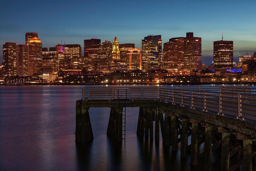 Boston Waterfront Skyline Photograph by Juergen Roth