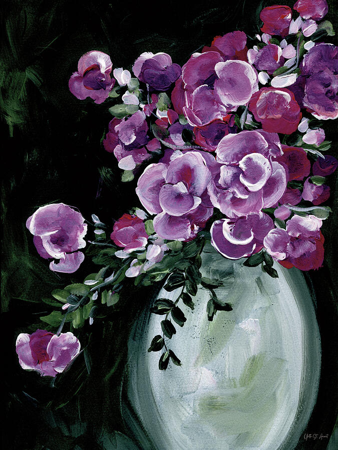 Flower Painting - Botanical Elegance II by Yvette St. Amant