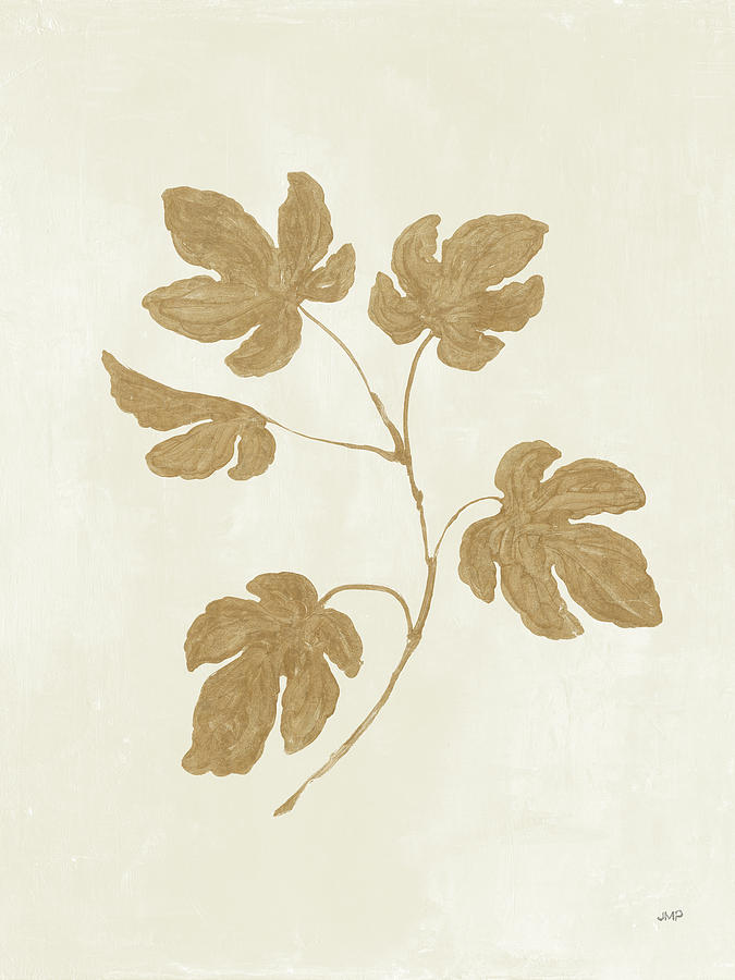 Botanical Mixed Media - Botanical Study IIi Gold Crop by Julia Purinton