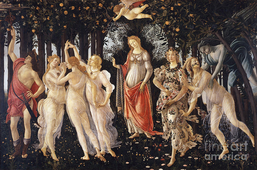 Botticelli Primavera Painting by Granger