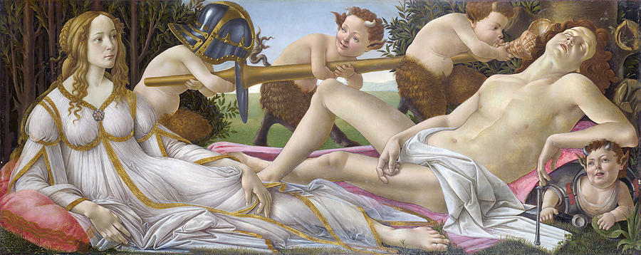 1485 Painting - Venus And Mars #9 by Sandro Botticelli