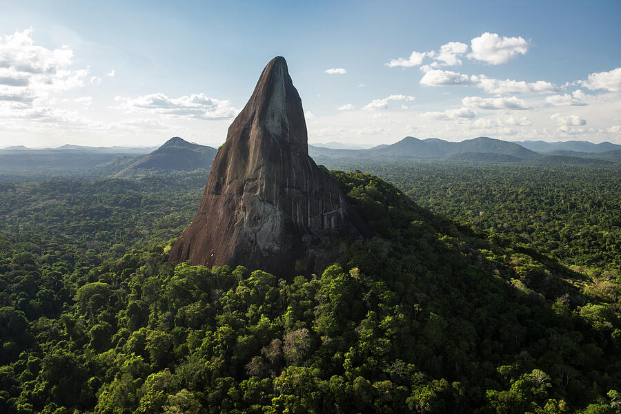 Bottle Mountain, A Granite Outcrop In South Rupununi Photograph by Pete Oxford / Naturepl.com Bottle Mountain, A Granite Outcrop In South Rupununi Photograph by Pete Oxford / Naturepl.com