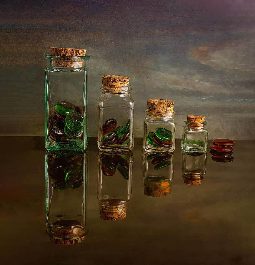 Bottles And Glass Photograph by Lourens Durand