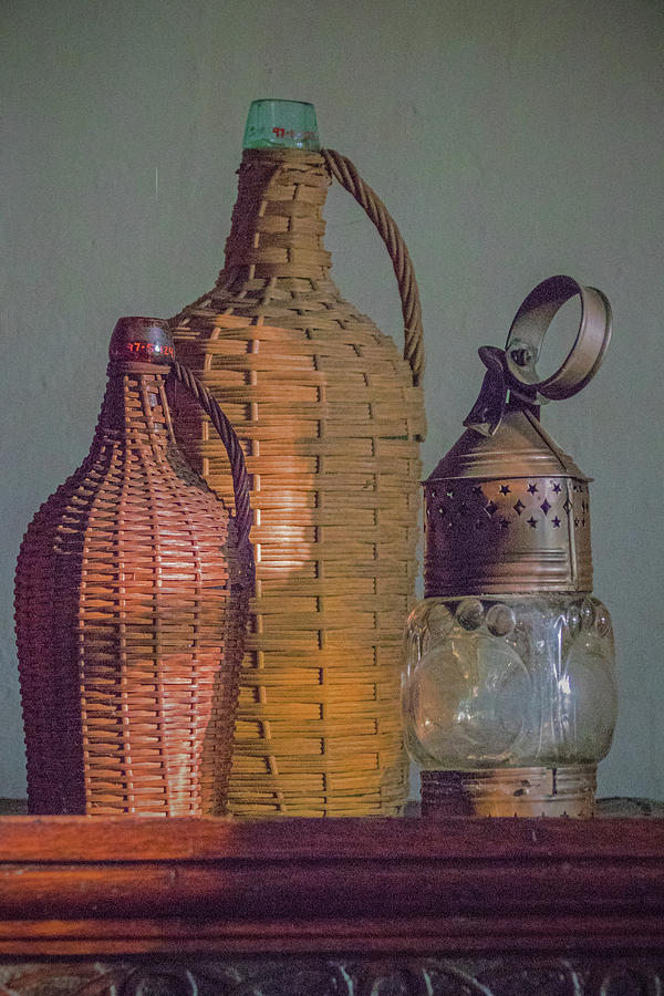 Bottles and Lamp Photograph by Ira Marcus
