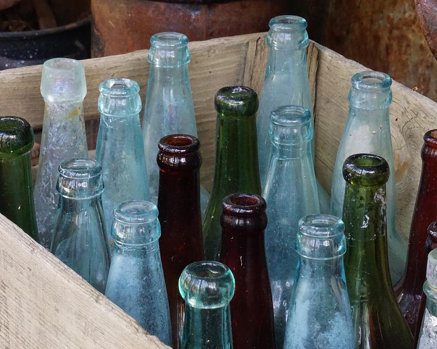 Vintage Bottles Bodfish Photograph by Brett Harvey