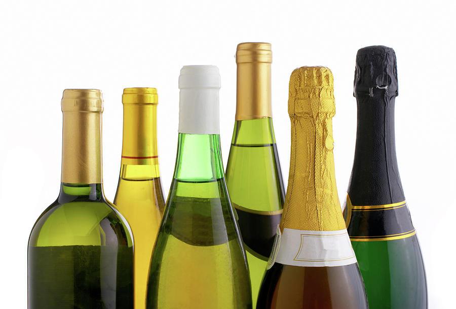 Bottles Of White Wine And Champagne Photograph by Mistikas Bottles Of White Wine And Champagne Photograph by Mistikas