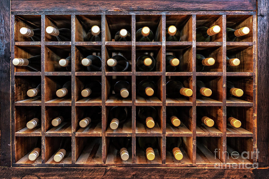 Wine Photograph - Bottles of wine by Delphimages Photo Creations