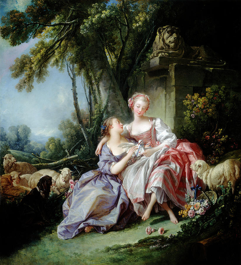 The Love Letter, 1750 Painting by Francois Boucher