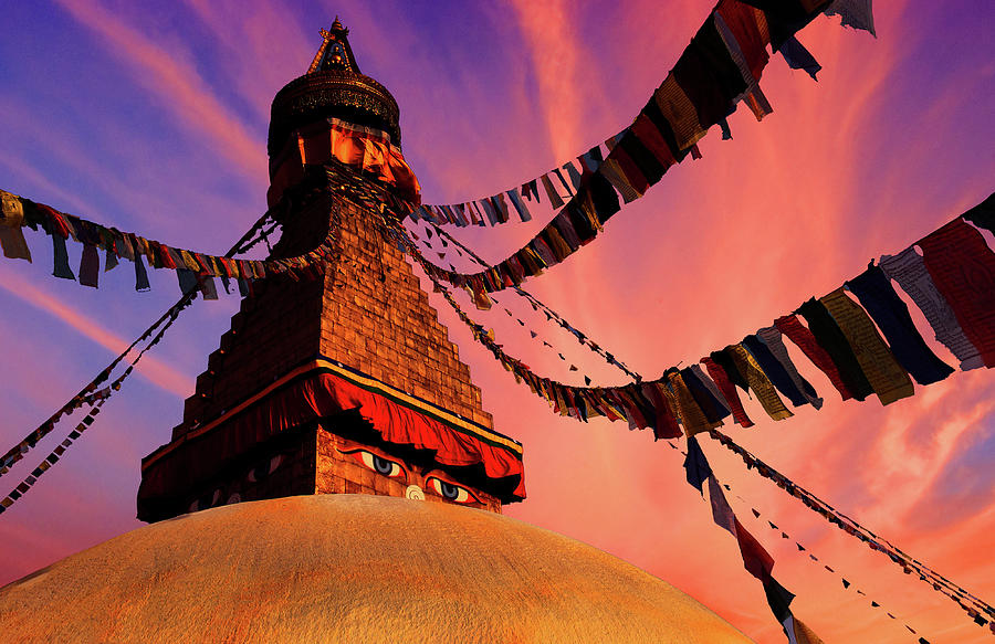 Boudhanath Stupa, Kathmandu, Nepal Photograph by Photo By Prasit Chansareekorn