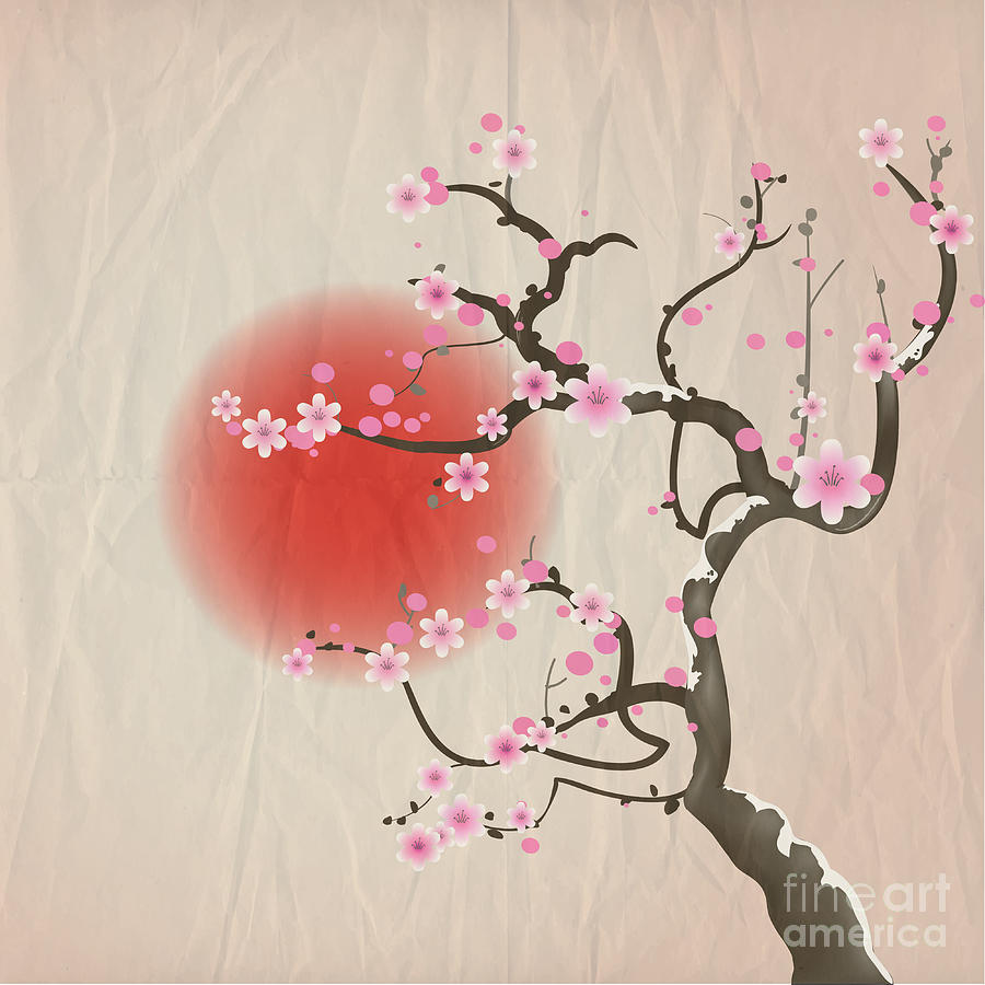 japanese blossom tree art