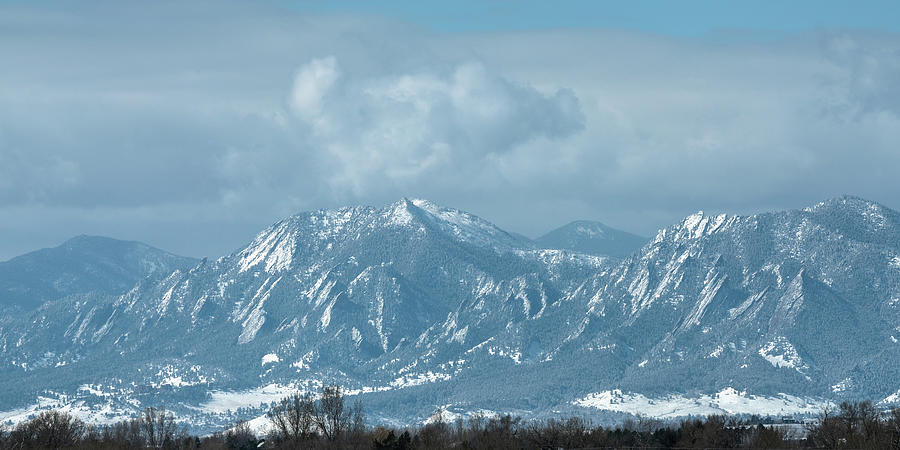 Boulder Colorado Front Range Foothills Dusting Photograph by James BO Insogna