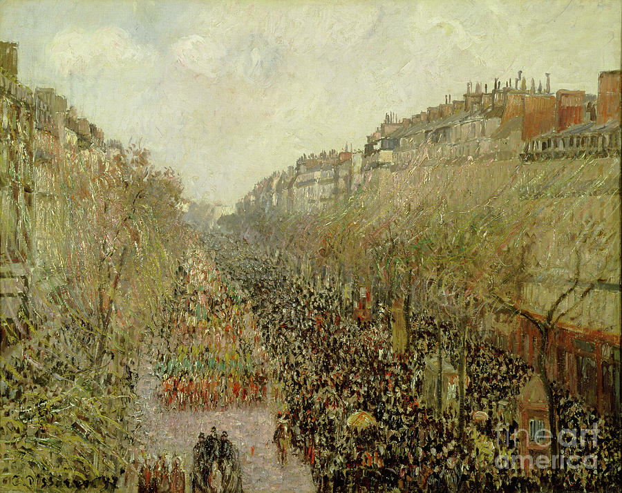 Boulevard Montmartre Mardi Gras 1897 Drawing by Heritage Images