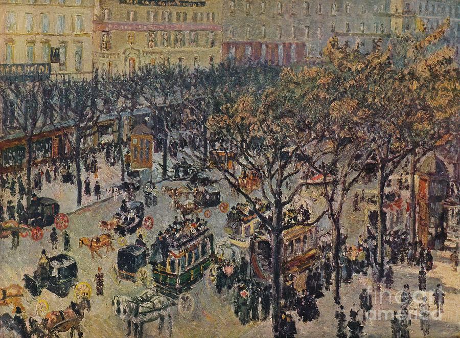 Boulevard Montmartre Drawing by Print Collector