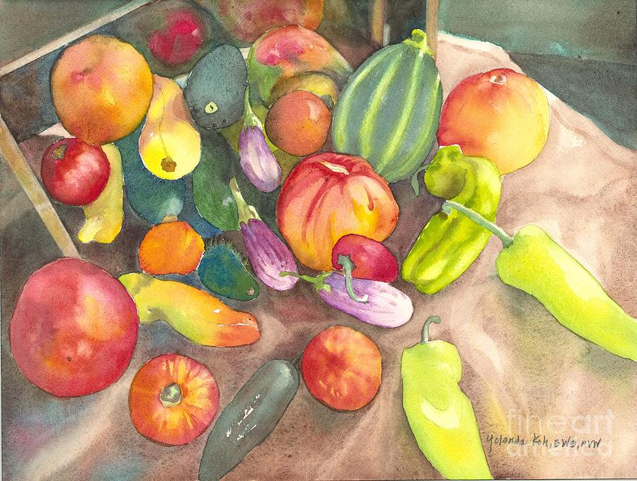 Bountiful Harvest Painting by Yolanda Koh