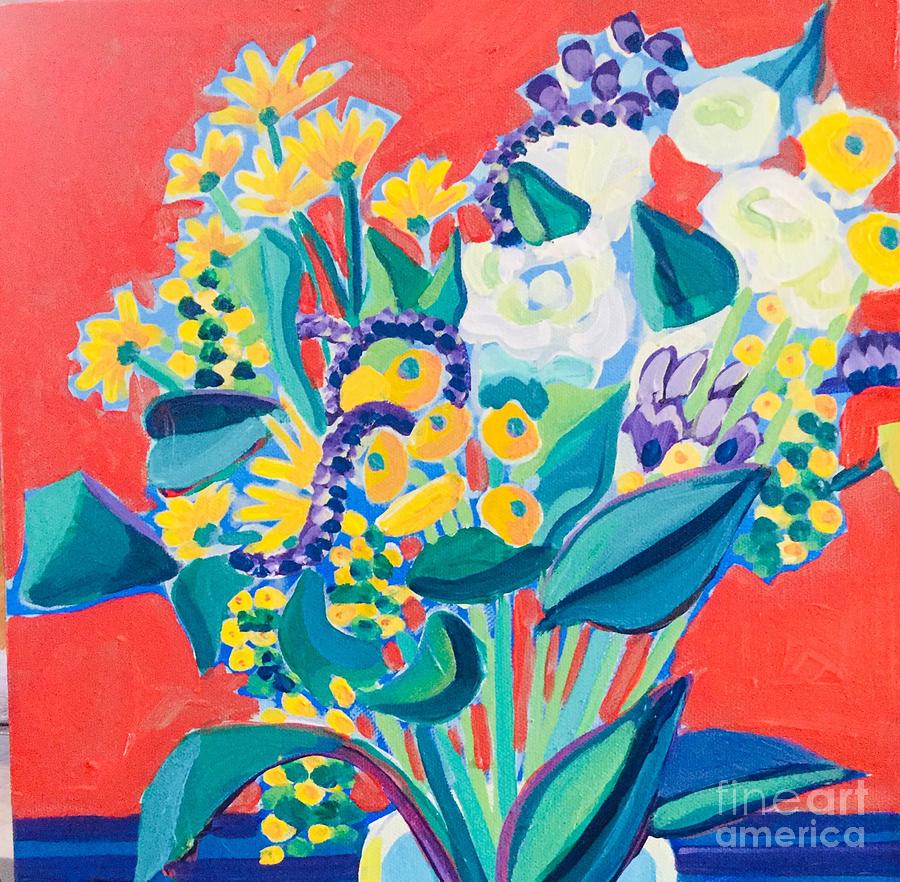 Bouquet from Janel Painting by Debra Bretton Robinson
