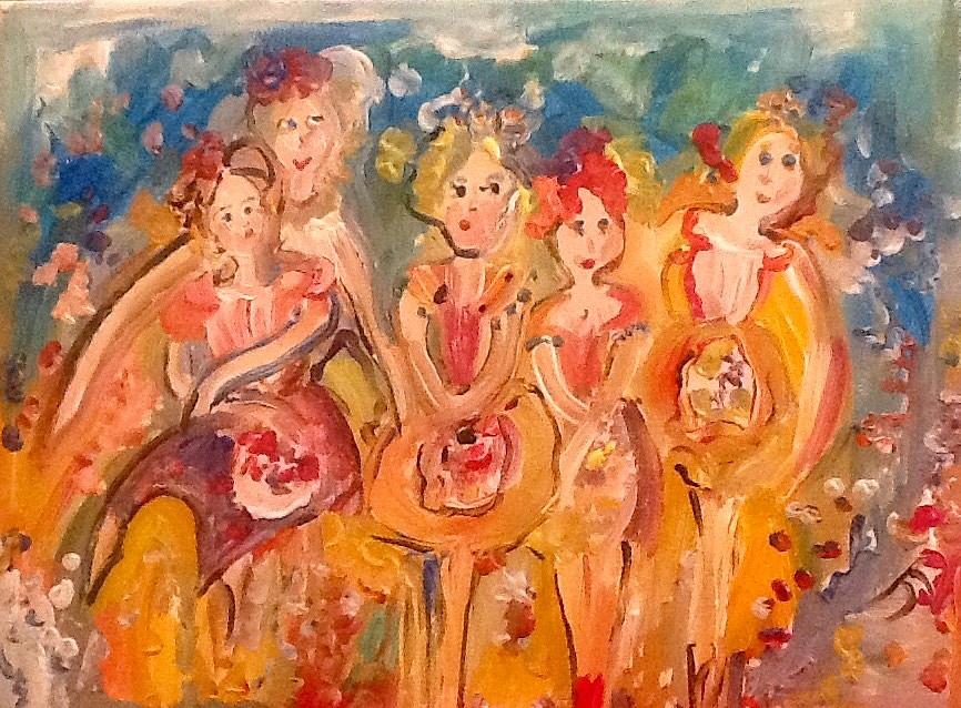 Bouquet Painting by Judith Desrosiers