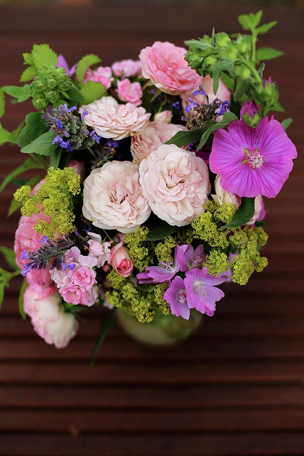Bouquet Of Cottage-garden Flowers Photograph by Alexandra Panella