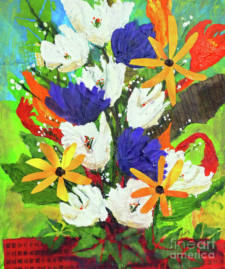 Bouquet Painting by Sharon Williams Eng