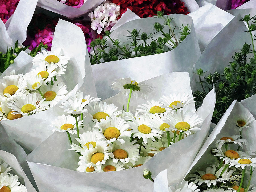Bouquets of Daisies Photograph by Susan Savad
