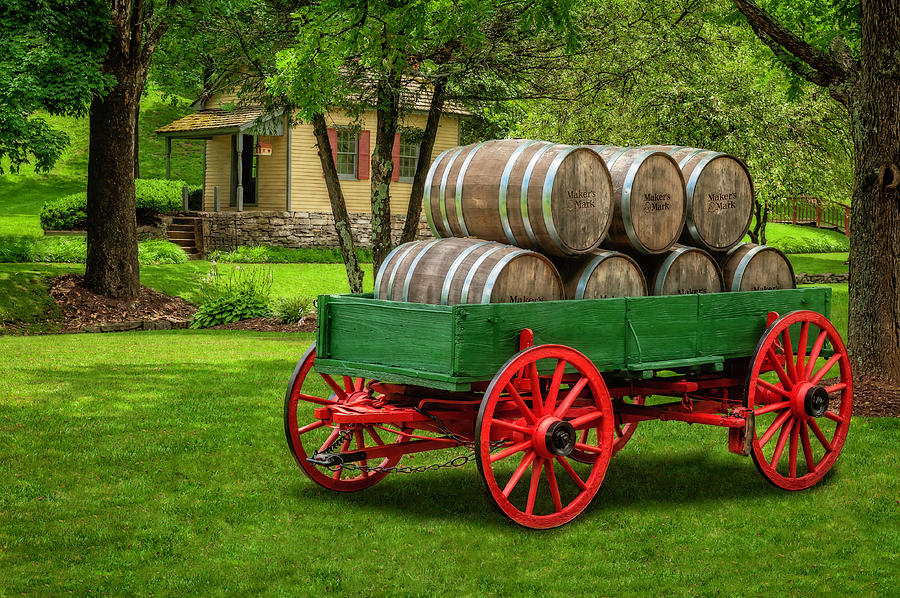 Bourbon Barrel Transport Wagon - bourbonbarrelwagon197747 Photograph by ...