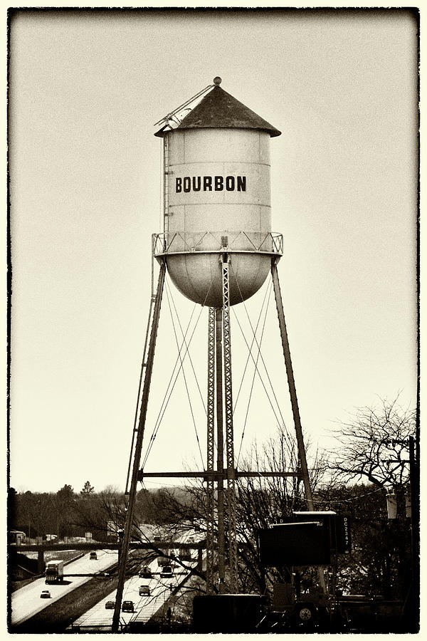 Bourbon - Antique Black And White Photograph