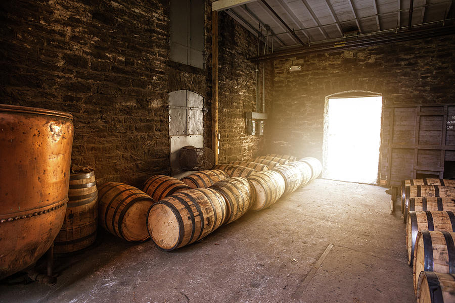 Bourbon Barrel Photograph - Bourbon Kettle Room by Karen Varnas