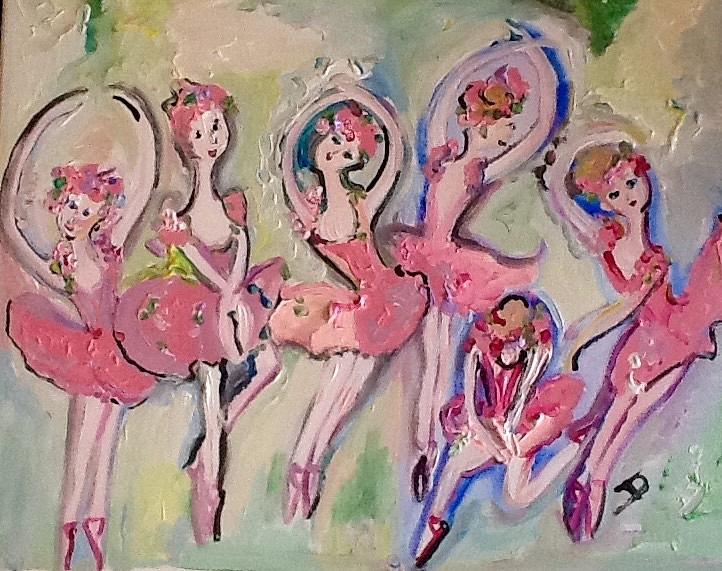 Dance Painting - Bouree by Judith Desrosiers