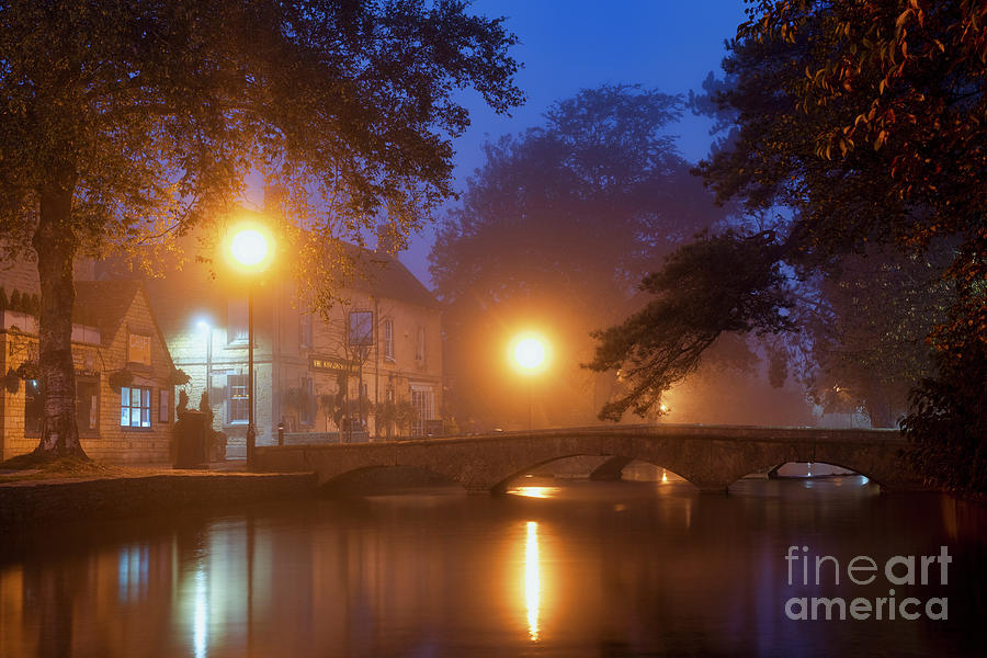 Bourton on the Water Autumn Morning Photograph by Tim Gainey